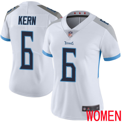 Tennessee Titans Limited White Women Brett Kern Road Jersey NFL Football #6 Vapor Untouchable